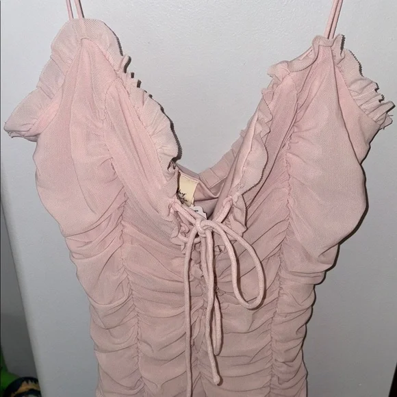 Pink Ruffled Bodysuit NWT - Picture 2 of 13